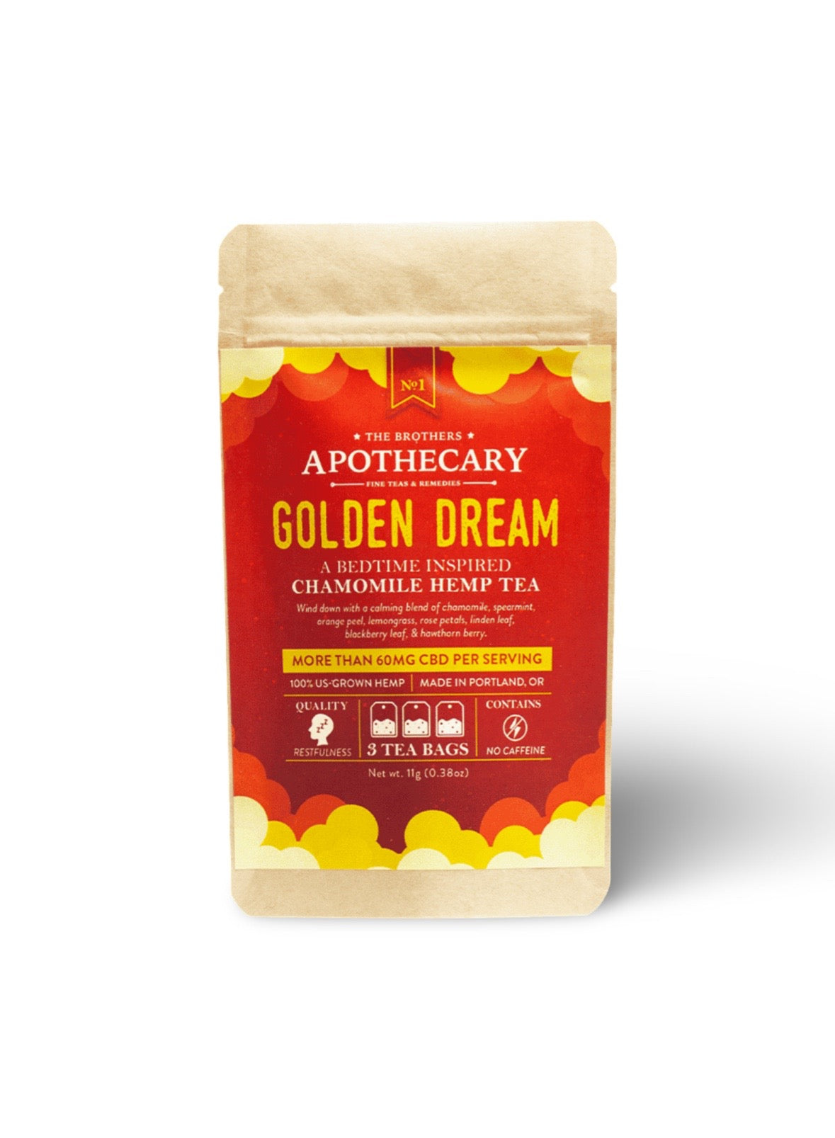 The Brothers Apothecary CBD Tea | Golden Dream (3-pack) image 0