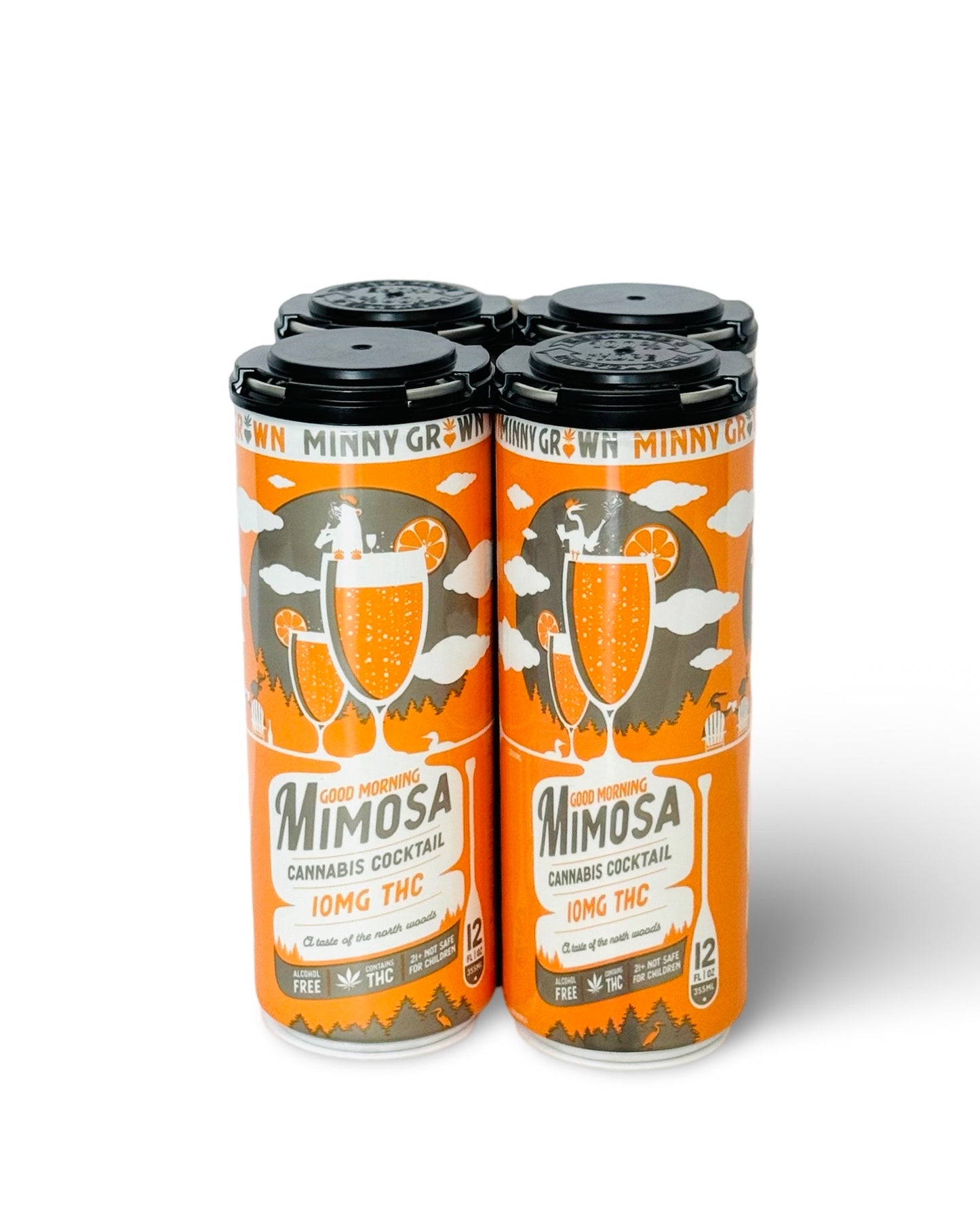 Minny Grown D9 THC Cocktail | Good Morning Mimosa (4-pack) image 0