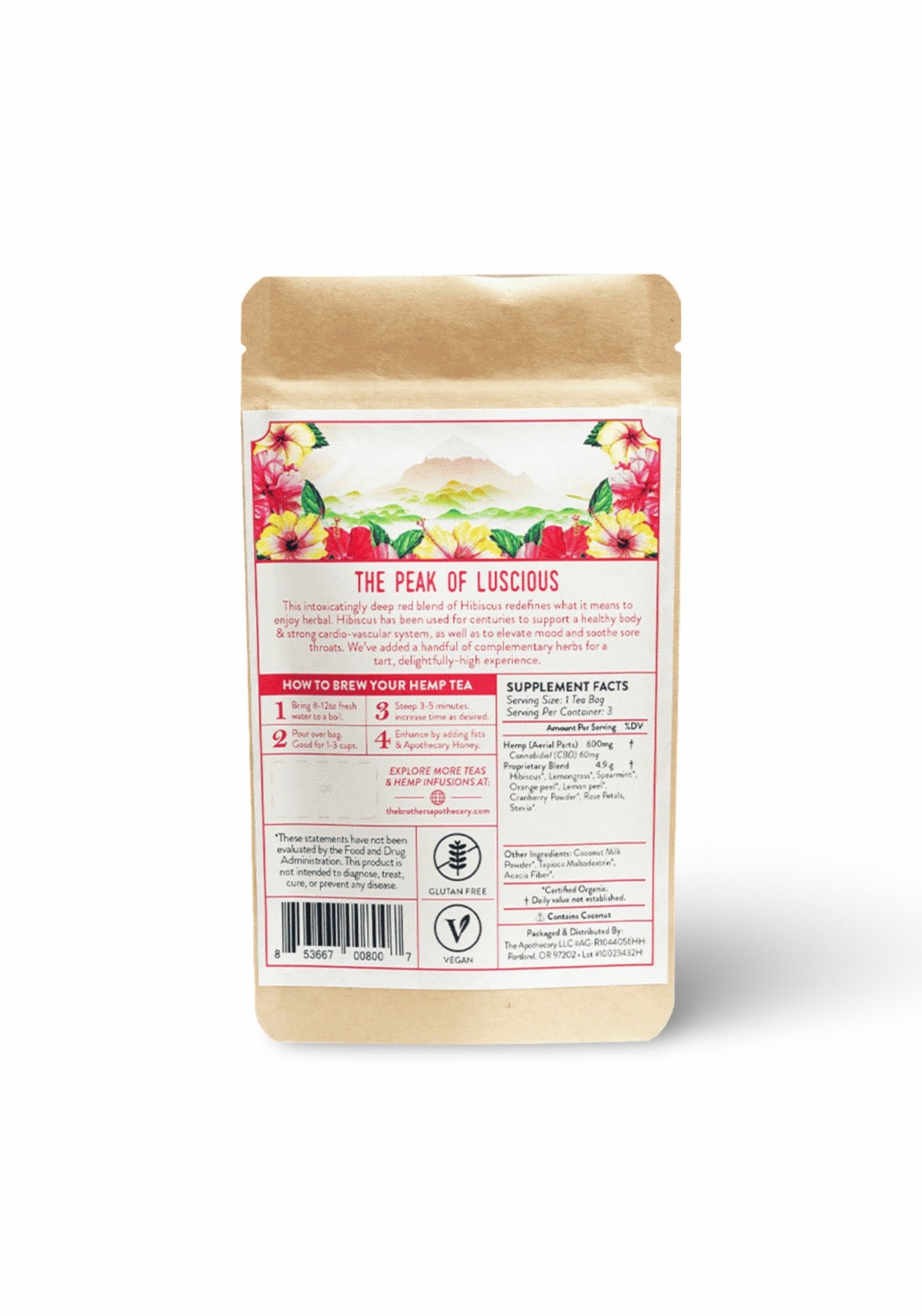 The Brothers Apothecary CBD Tea | Highbiscus (3-pack) image 1