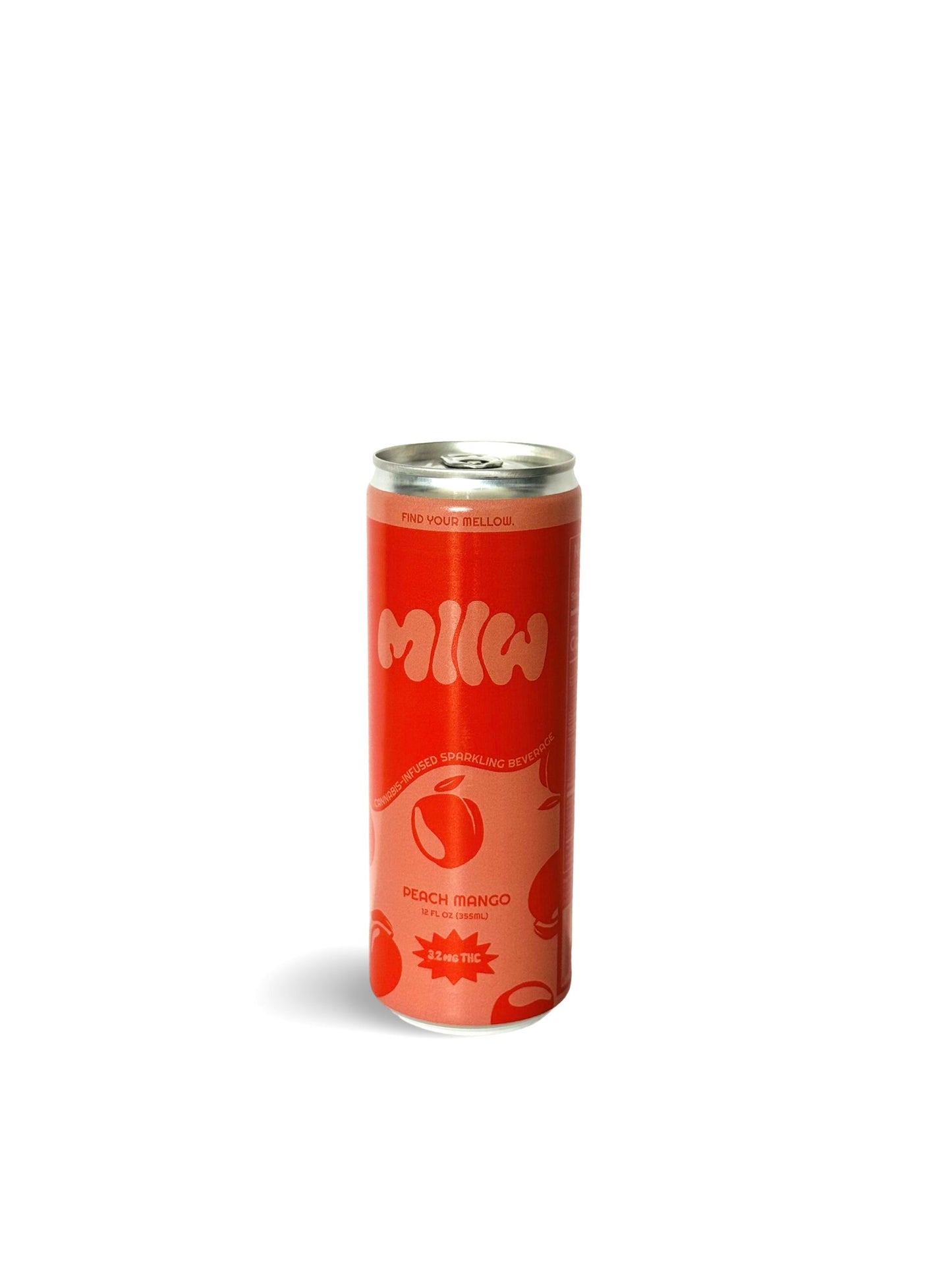 MLLW D9 THC Seltzer | Peach Mango (3.2mg) image 0