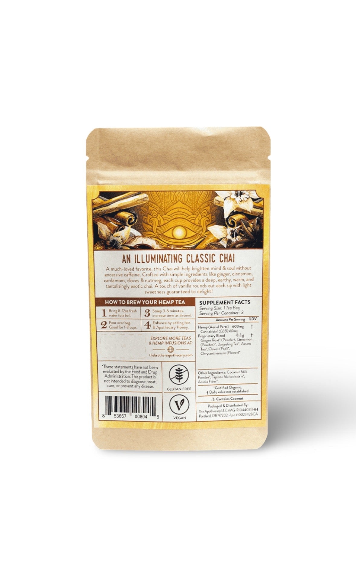 The Brothers Apothecary CBD Tea | Chai Awakening (3-pack) image 1