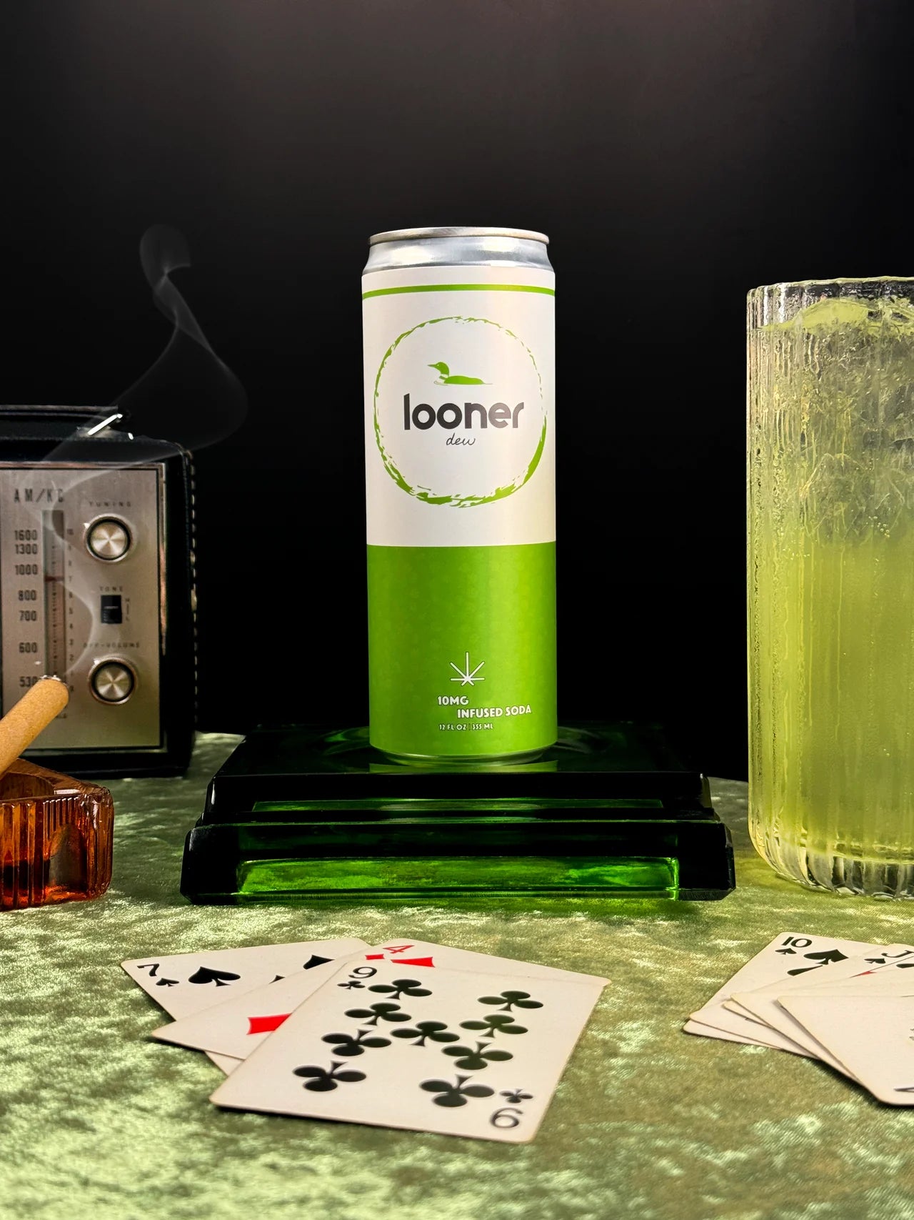 Looner D9 10mg THC Soda | Dew (4-pk) image 2