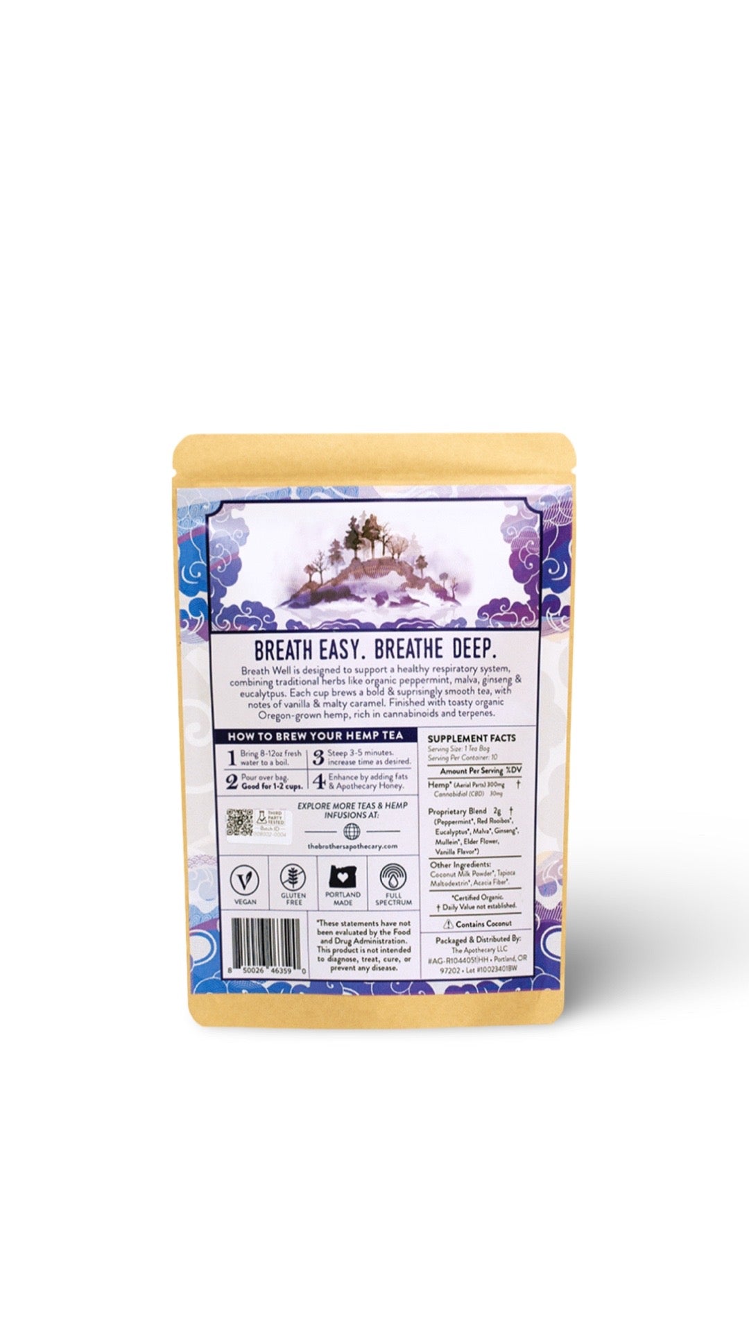 The Brothers Apothecary CBD Tea | Breathe Well (10-pack) image 1