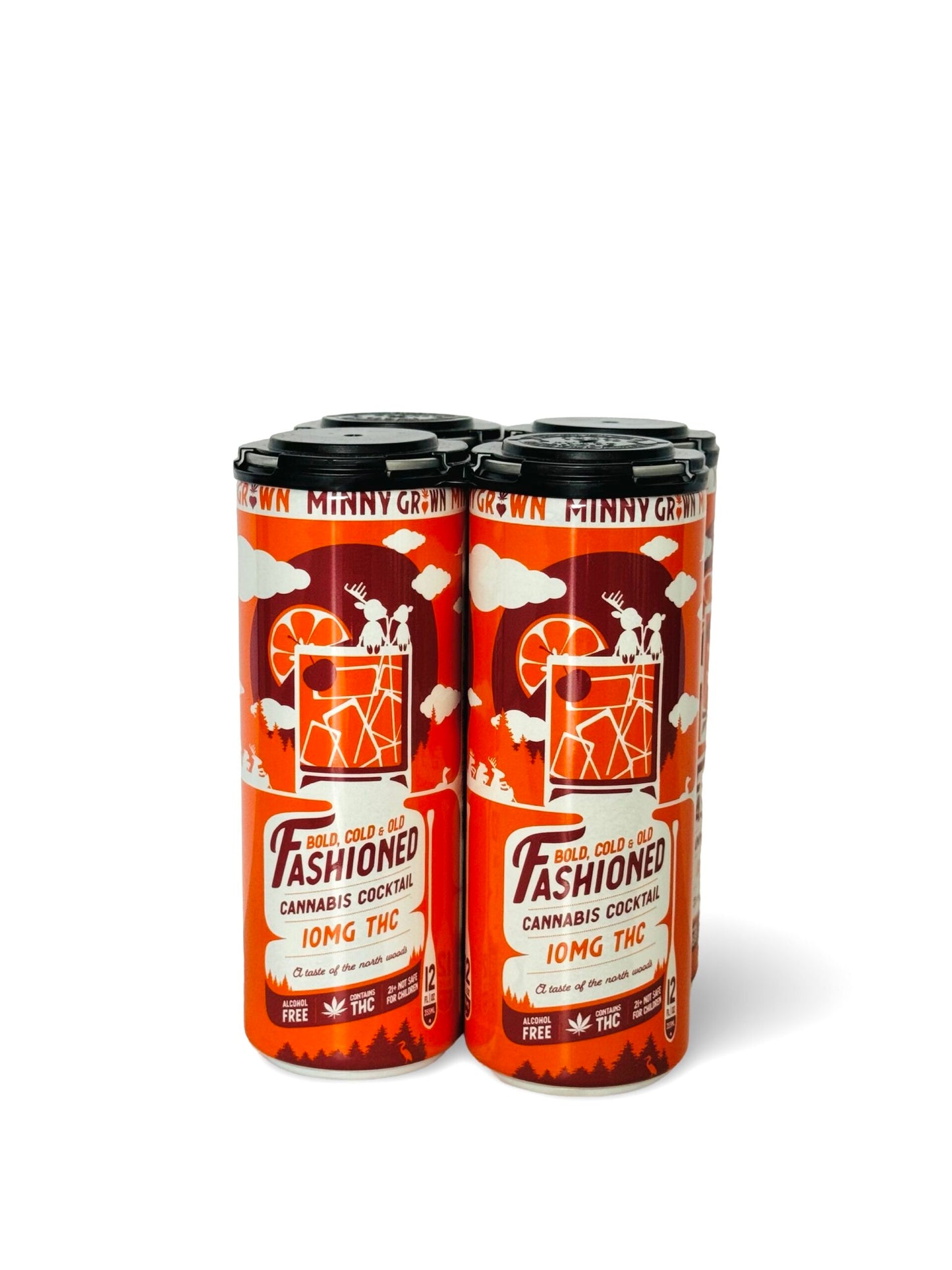 Minny Grown D9 THC Cocktail | Old Fashioned (4 Pack) image 0