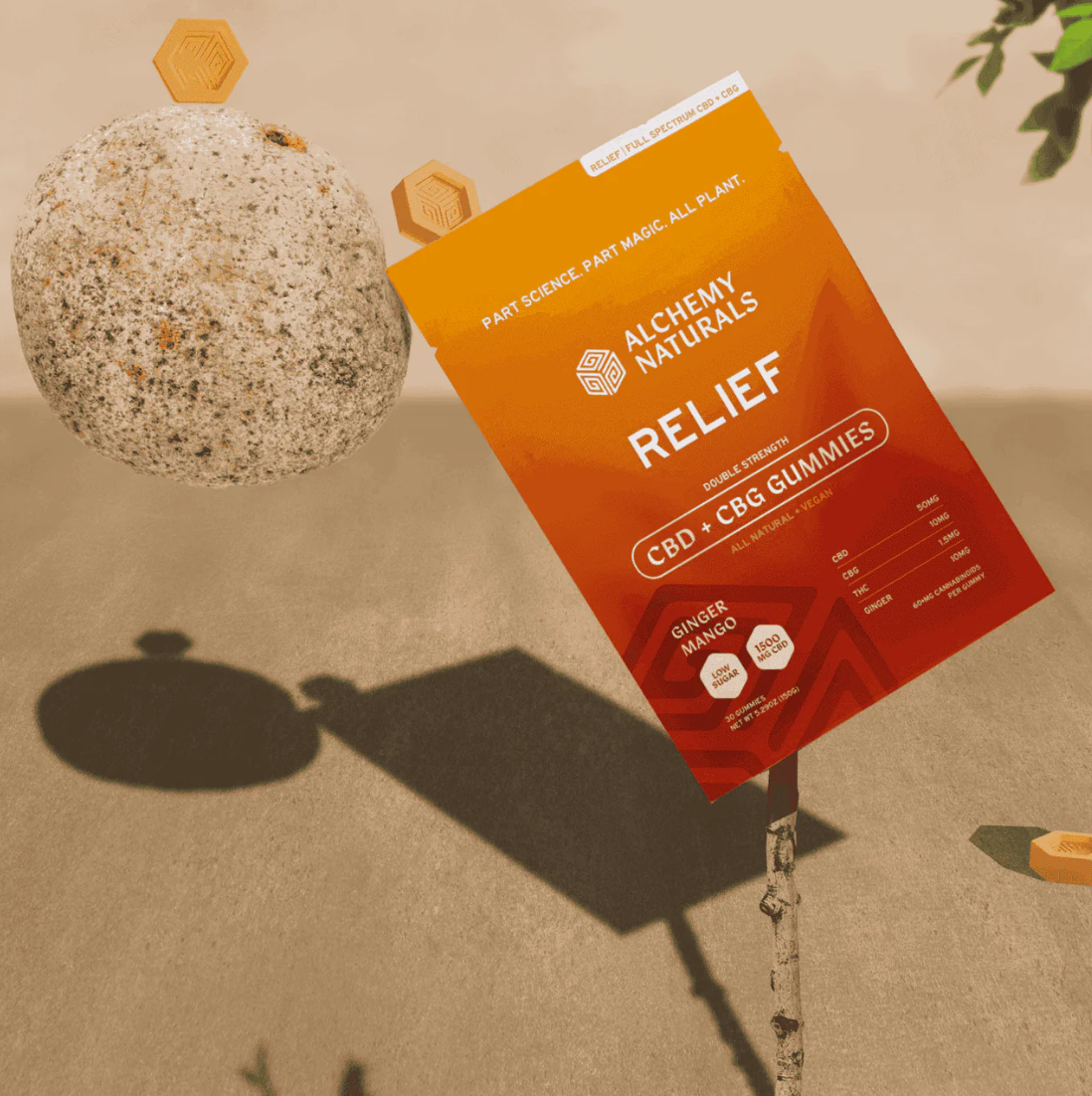 Alchemy Naturals CBD 软糖 | 缓解 (1500 毫克)