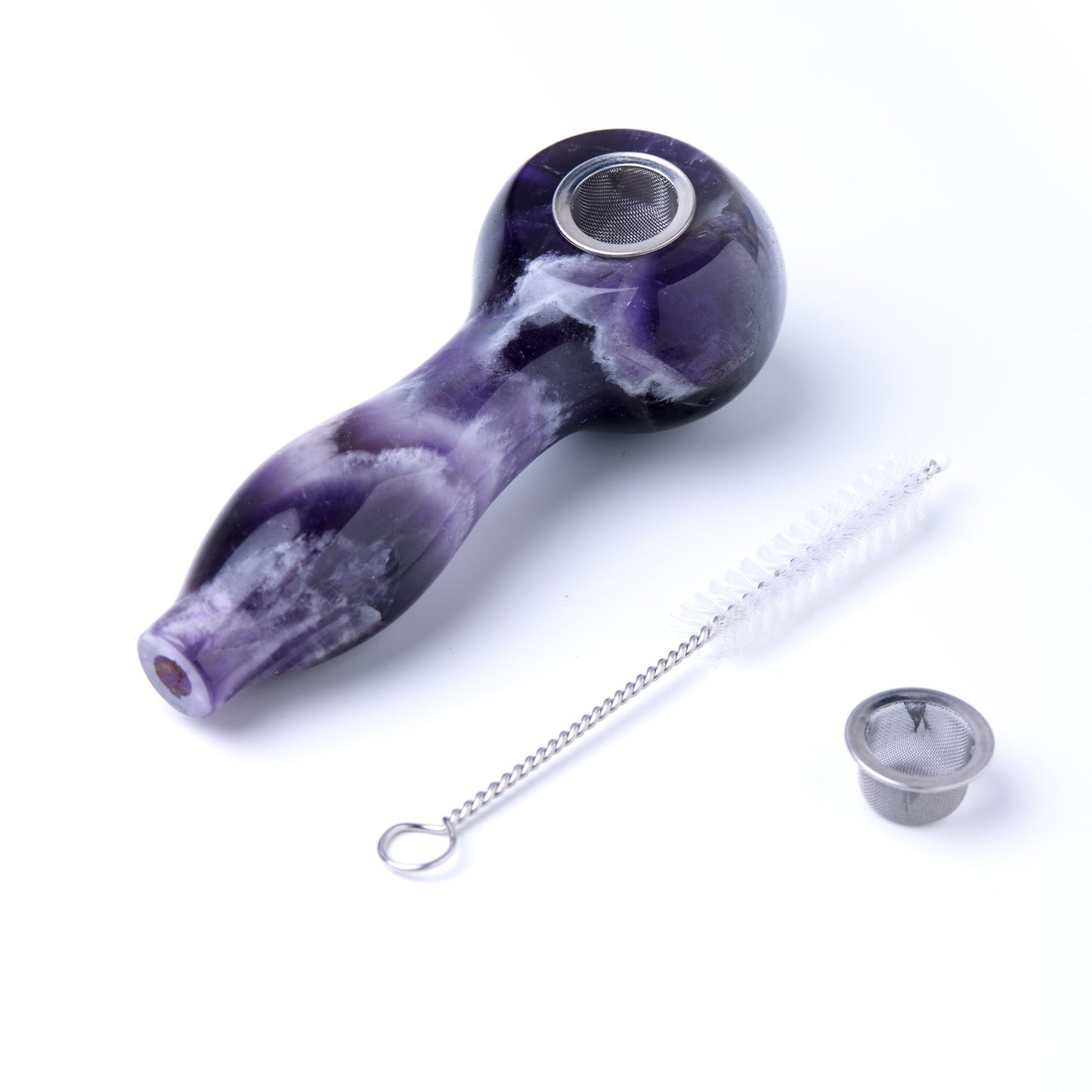 Astral Project Gemstone Spoon Pipe | Amethyst