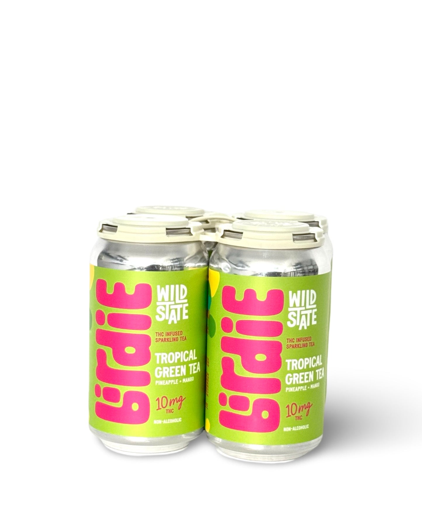 Birdie 10mg THC 注入气泡柠檬水 | 热带绿茶