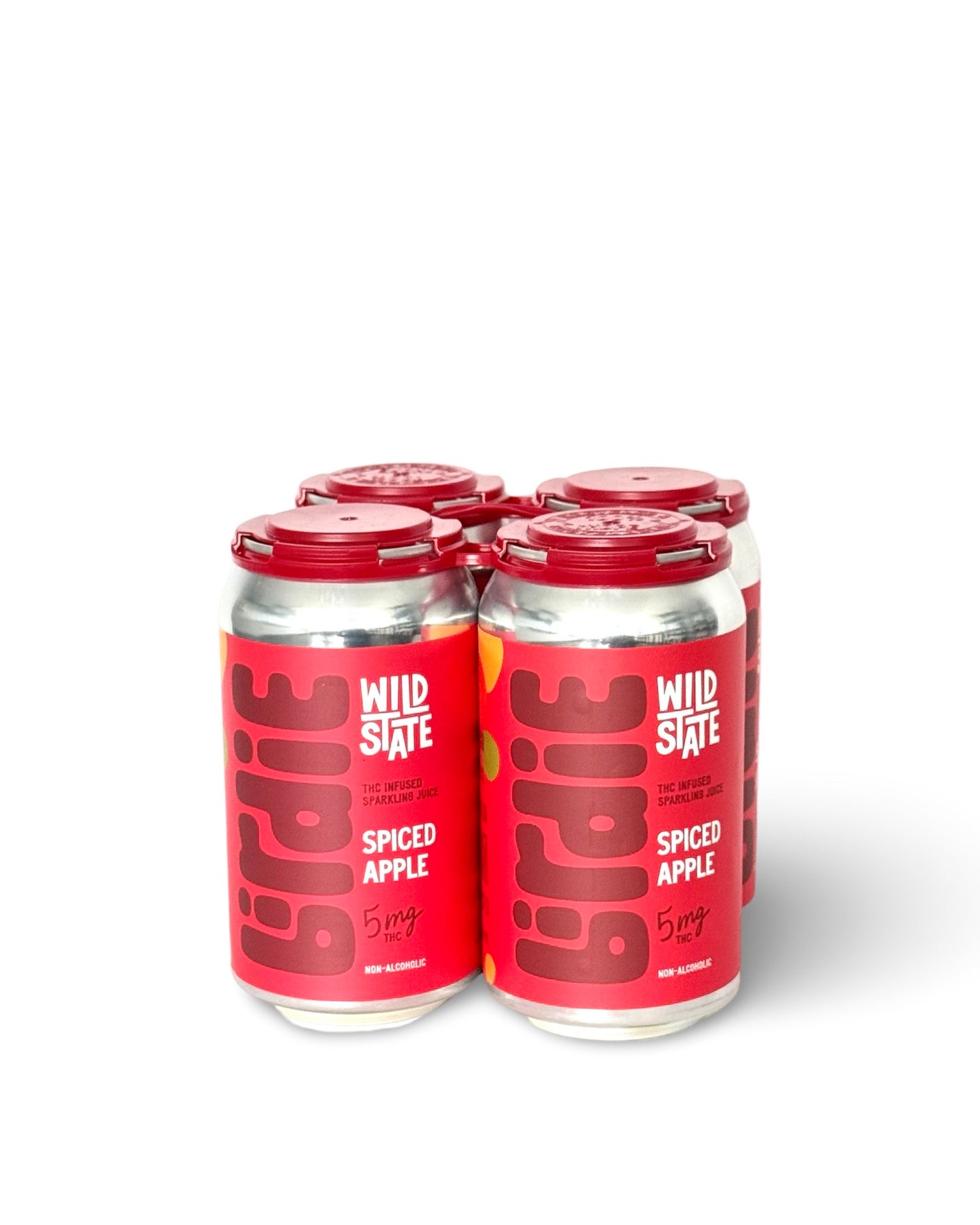 Birdie 5mg THC 注入气泡柠檬水 | 香料苹果