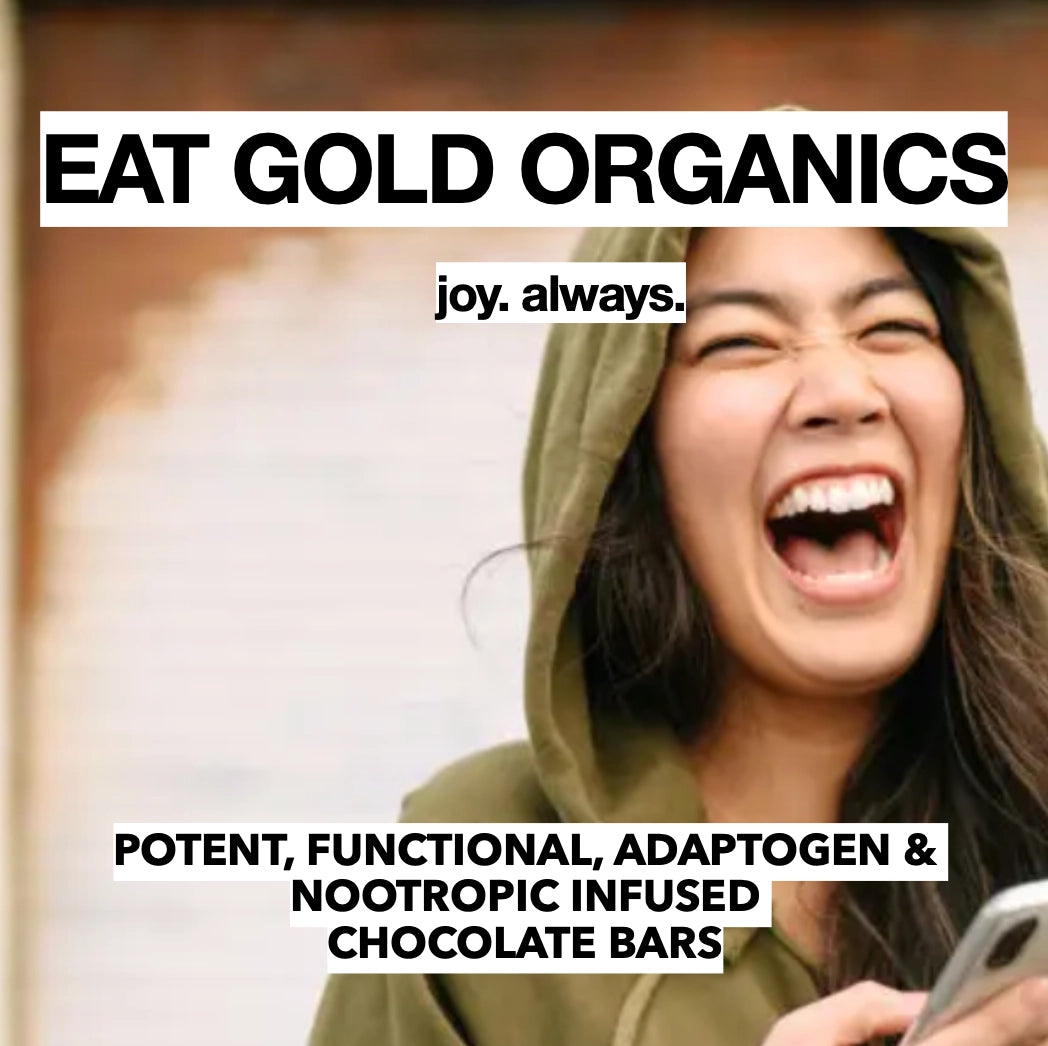 Eat Gold Organics Chocolate Bar | Be Happy