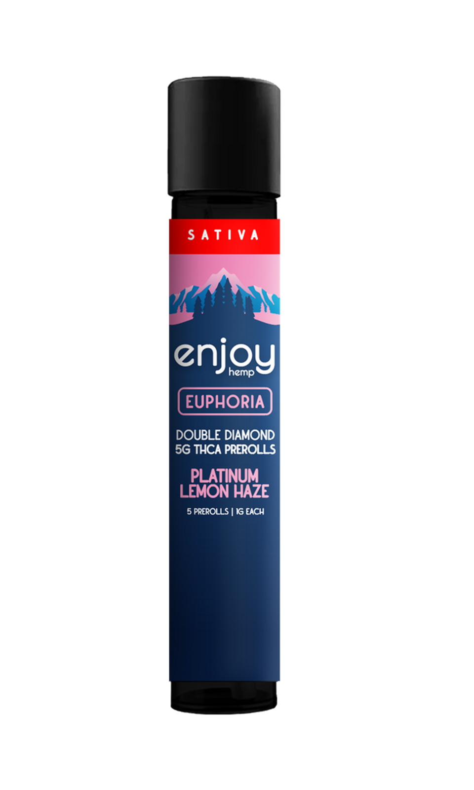 Enjoy Hemp 5g Sativa Platinum Prerolls | Euphoria (Lemon Haze)
