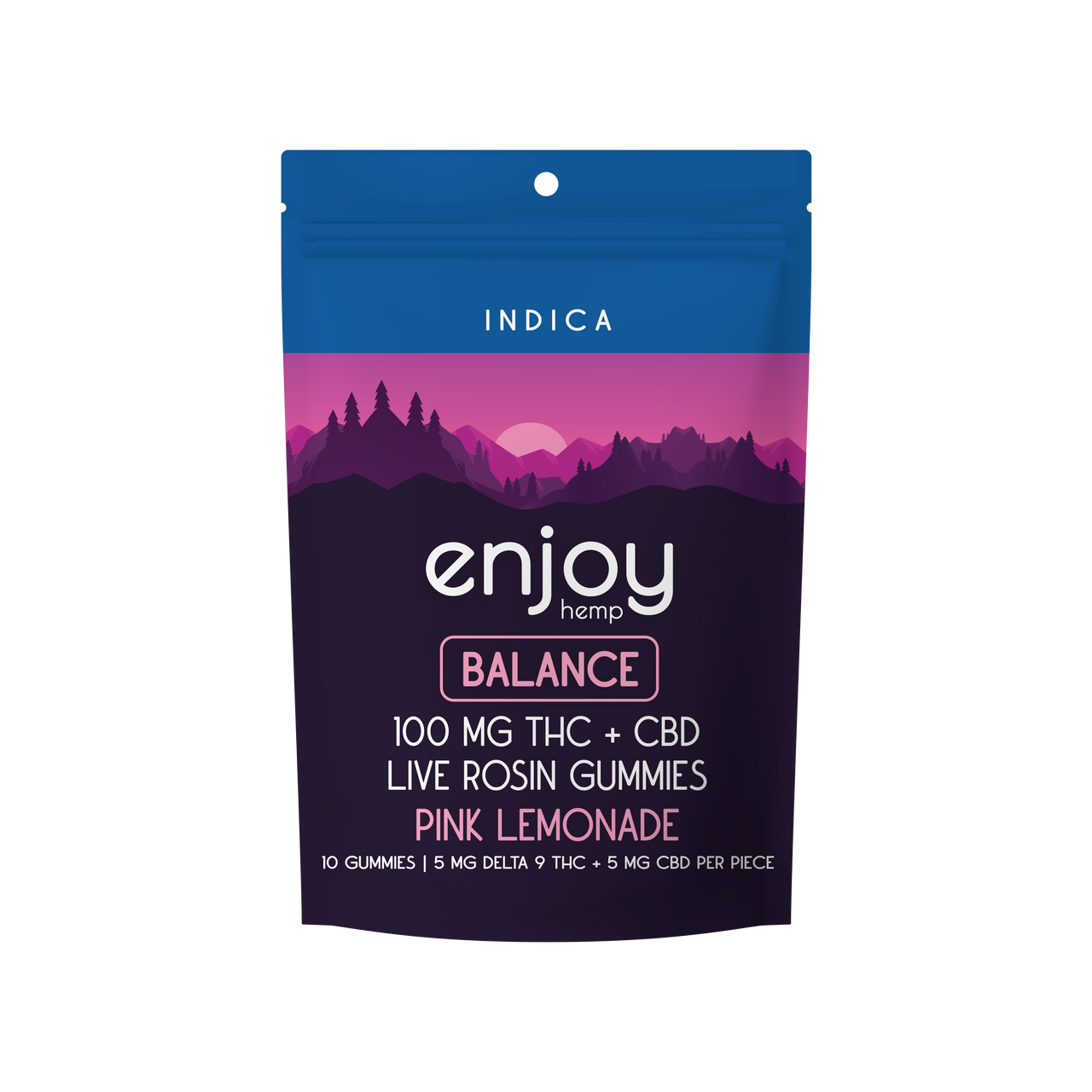 Enjoy Hemp Live Resin D9 THC CBD Gummies | Balance (50mg)