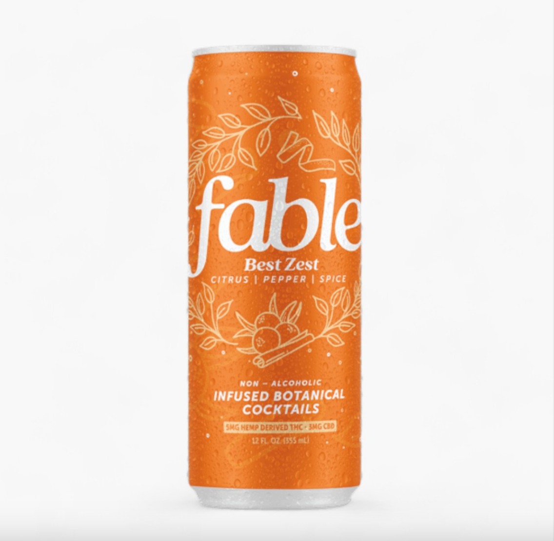 Fable 5mg D9 THC Seltzer | Best Zest Cocktail