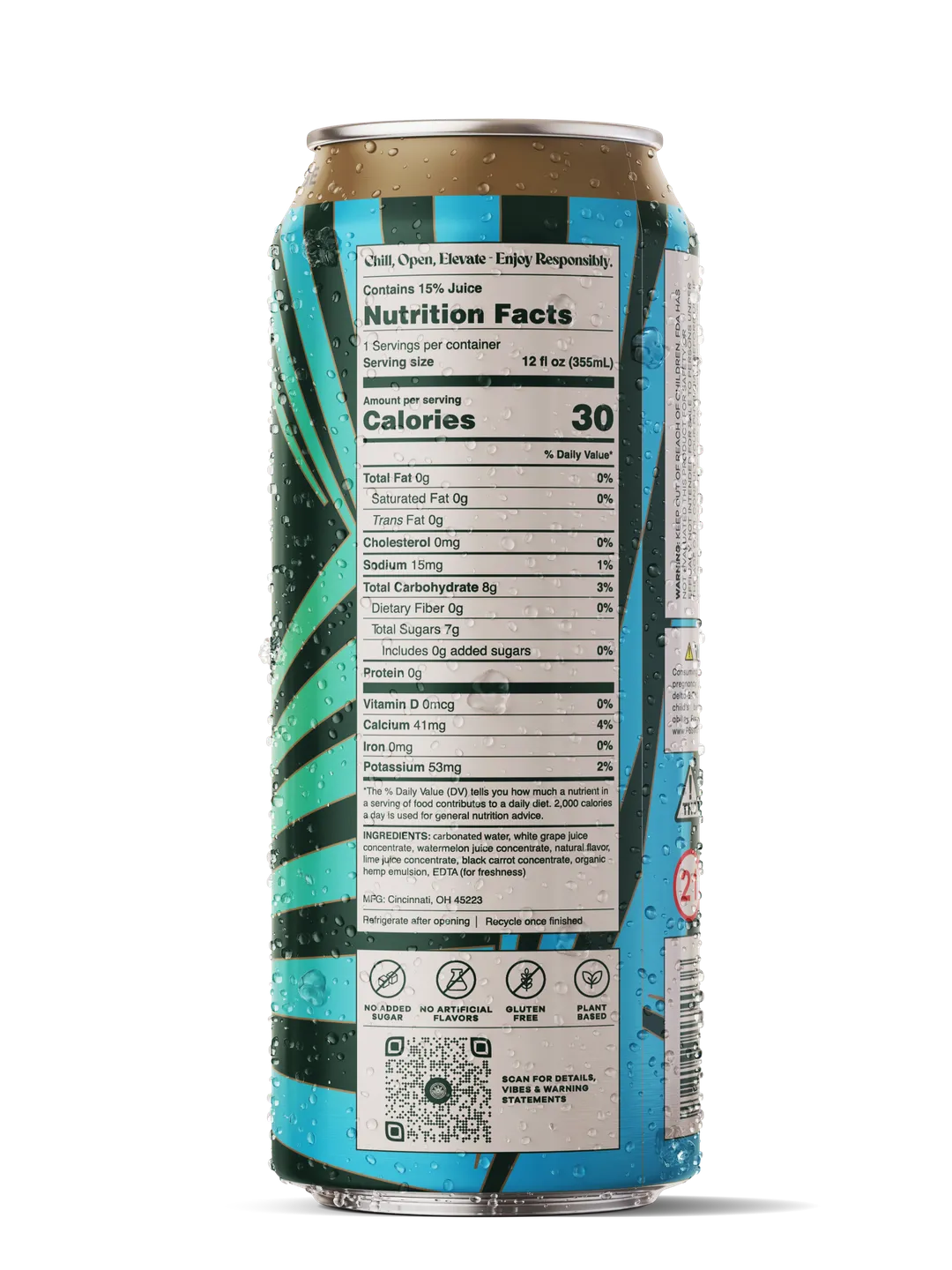 Hippie Water 10mg D9 THC Drink | Island Getaway