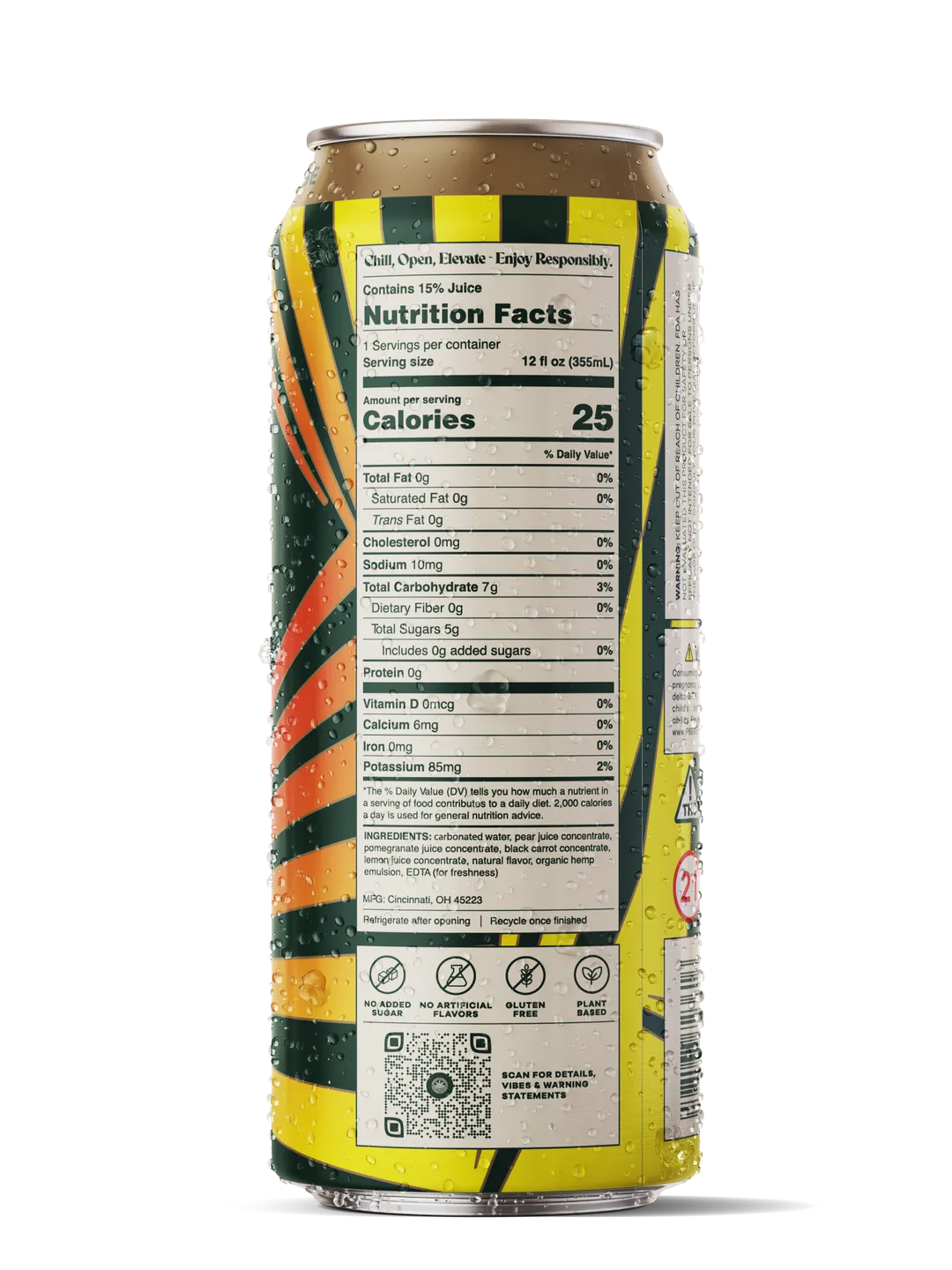 Hippie Water 10mg D9 THC Drink | Winter Groove