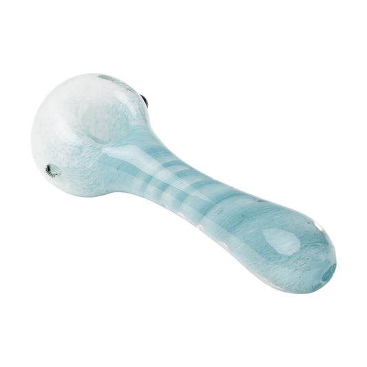 Human Grade IO Twist Glass Spoon Pipe | Glacier