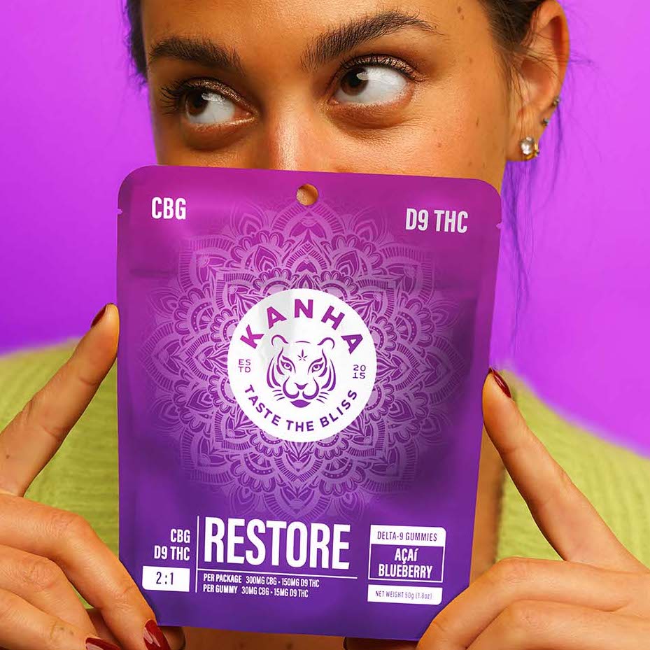 Kanha FX Restore Acai Blueberry THC Gummies