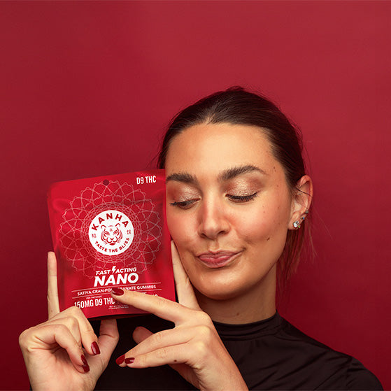 Kanha NANO Sativa Cran-Pomegranate THC Gummies