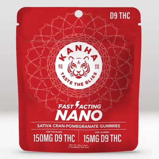 Kanha NANO Sativa Cran-Pomegranate THC Gummies