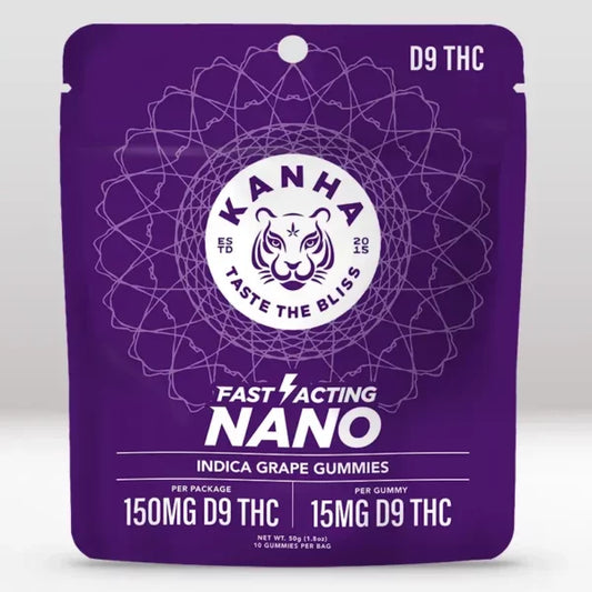 Kanha NANO Indica Grape THC Gummies