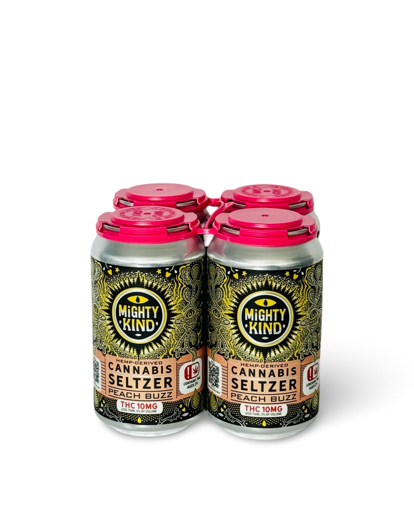 Mighty Kind 10mg D9 THC Seltzer | Peach Buzz