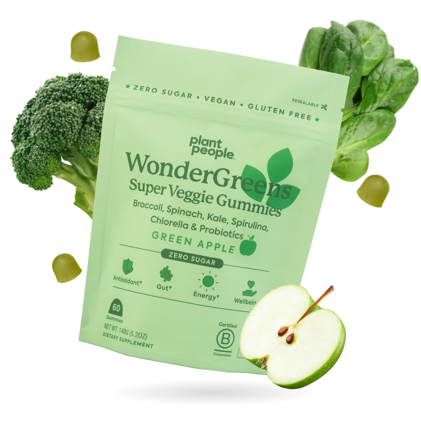 Plant People WonderGreens Veggie Gummies