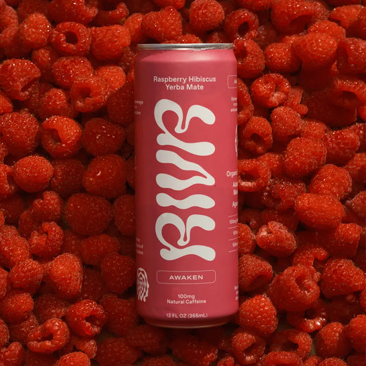 RIVR Awaken Raspberry Hibiscus Yerba Mate Drink
