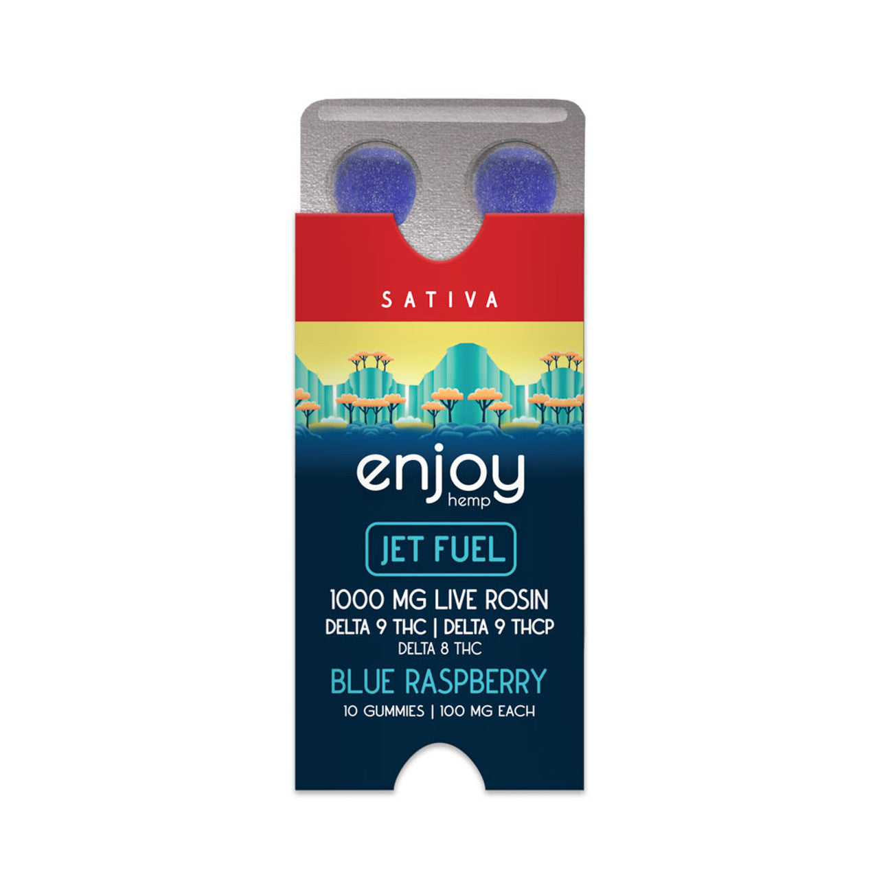 Enjoy Hemp 1000mg Live Rosin THC Gummies | Jet Fuel