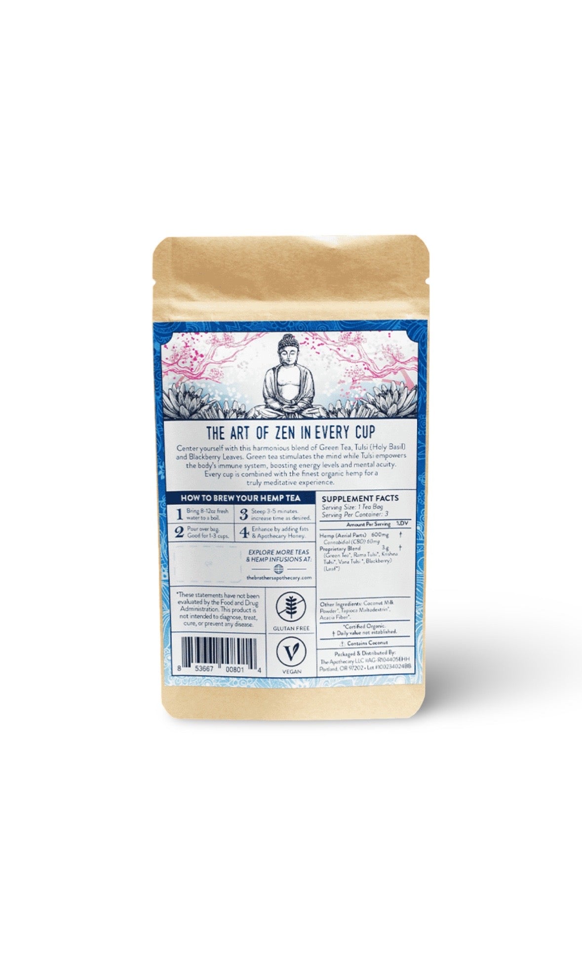 兄弟药剂师 CBD 茶 | 佛陀浆果(3 包)