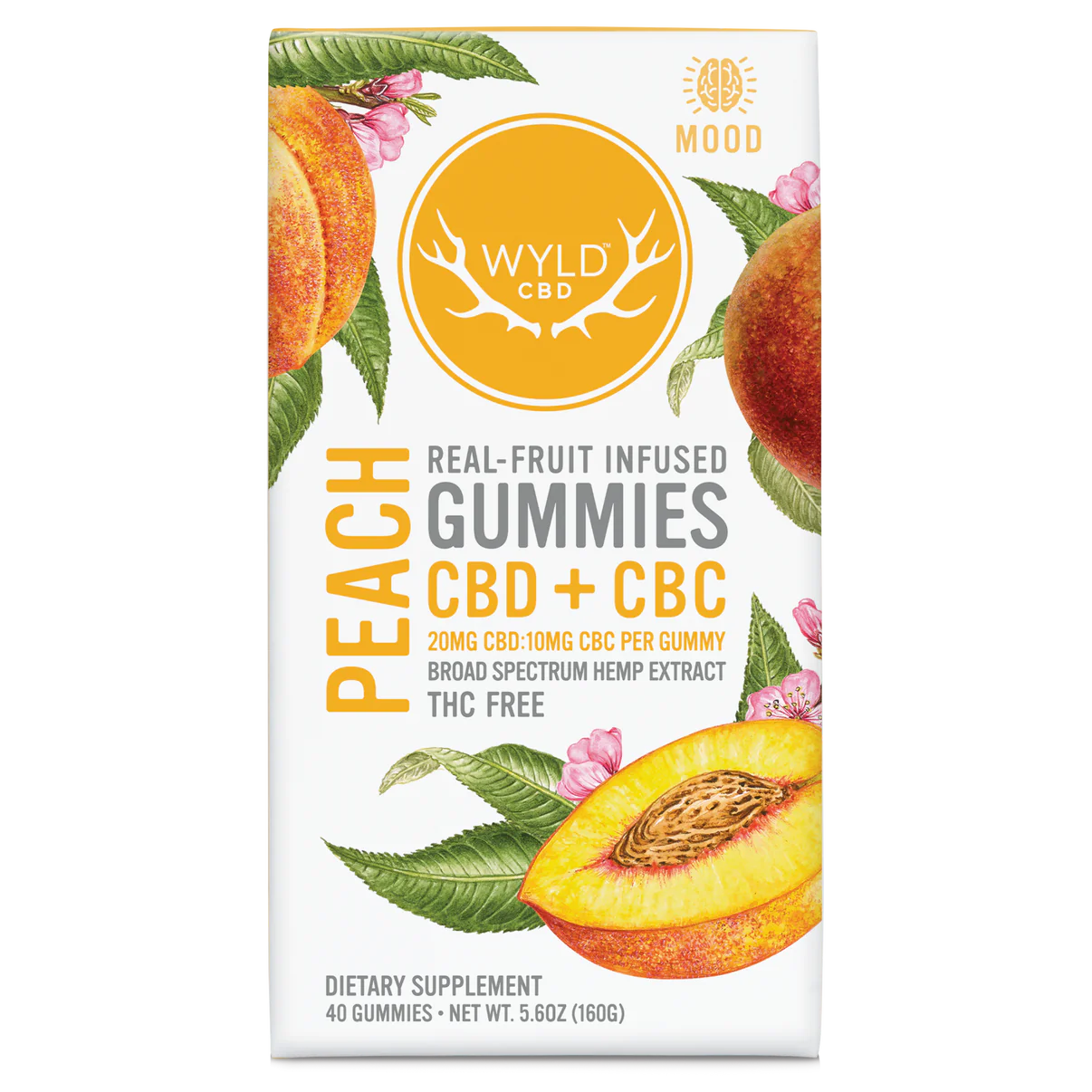 WYLD CBD CBC Peach Gummies