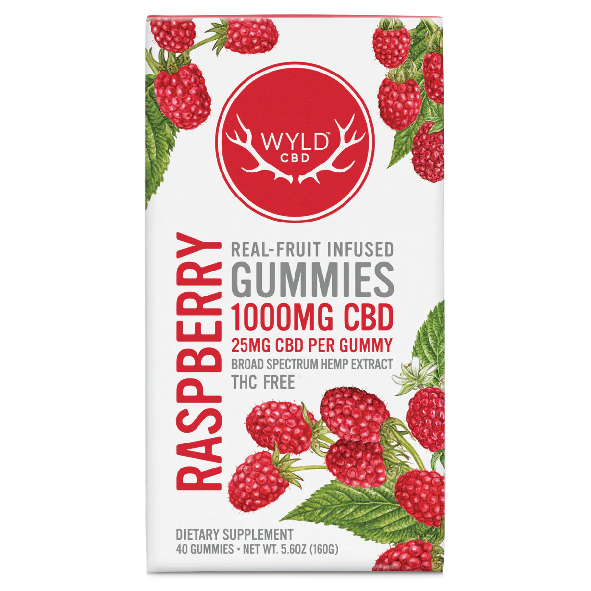 WYLD Raspberry CBD Gummies