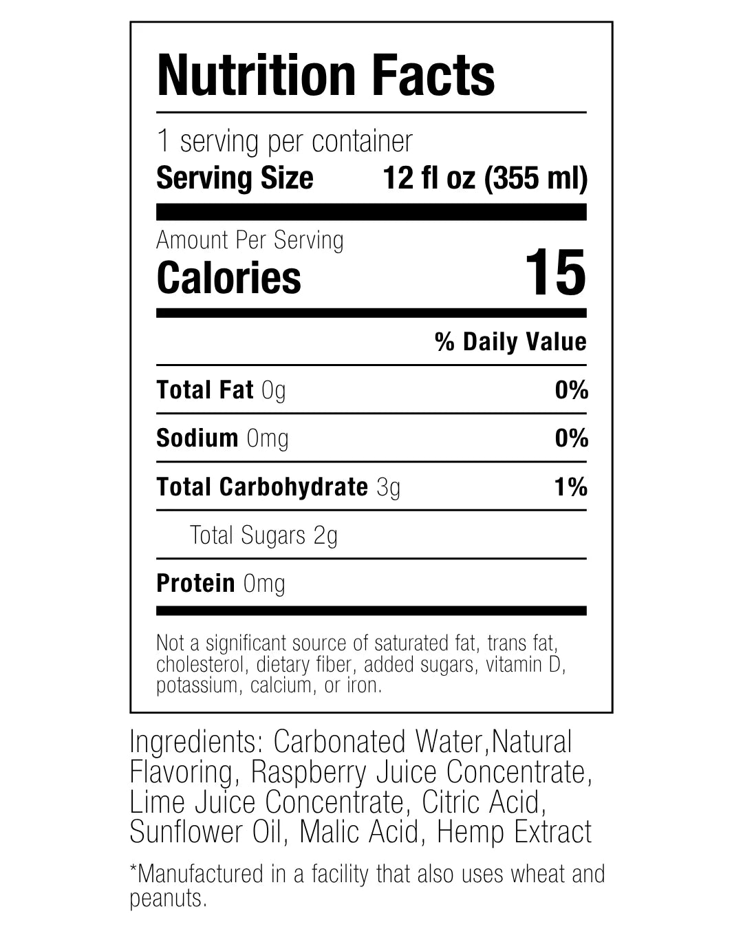 WYLD Sativa Raspberry Lime 10mg THC Sparkling Water | Active