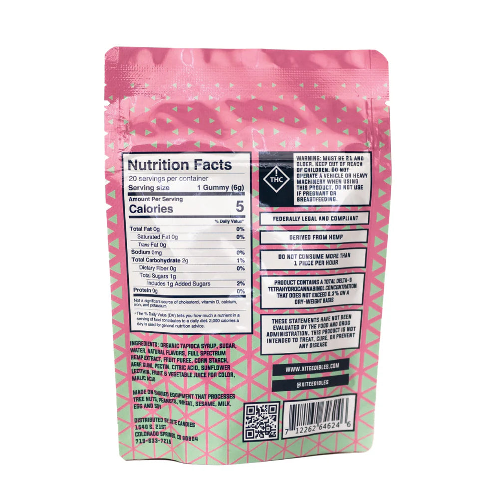 XITE D9 THC Fruit Gummies (400mg)