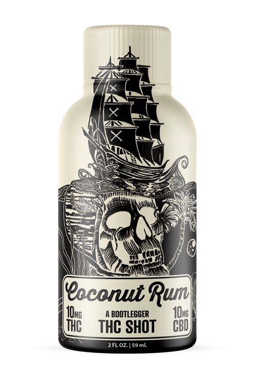 Bootlegger Coconut Rum 10mg THC Shot