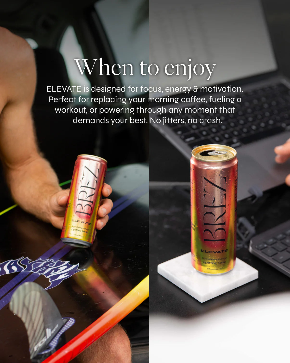 BRĒZ Elevate Adaptogens Infused Drink (12oz)