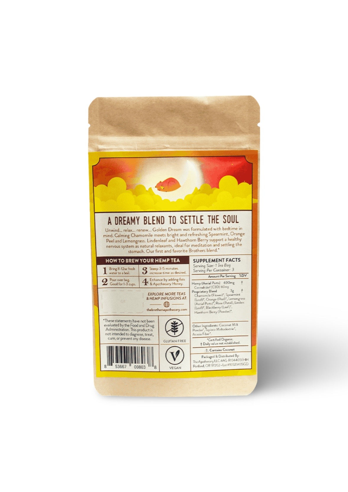 The Brothers Apothecary CBD Tea | Golden Dream (3-pack) image 1