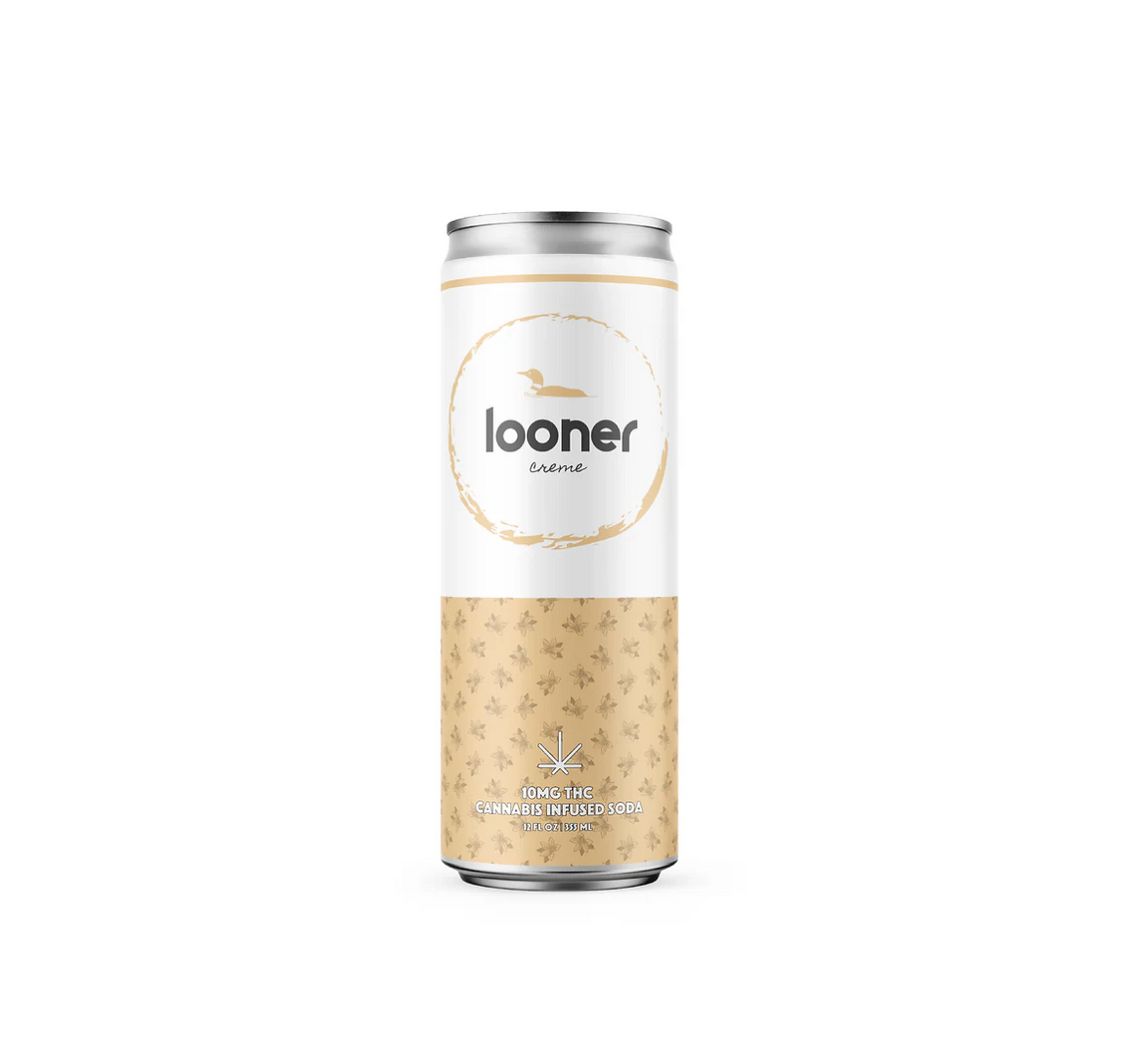 Looner D9 10mg THC Soda | Creme Soda (4-pk) image 0