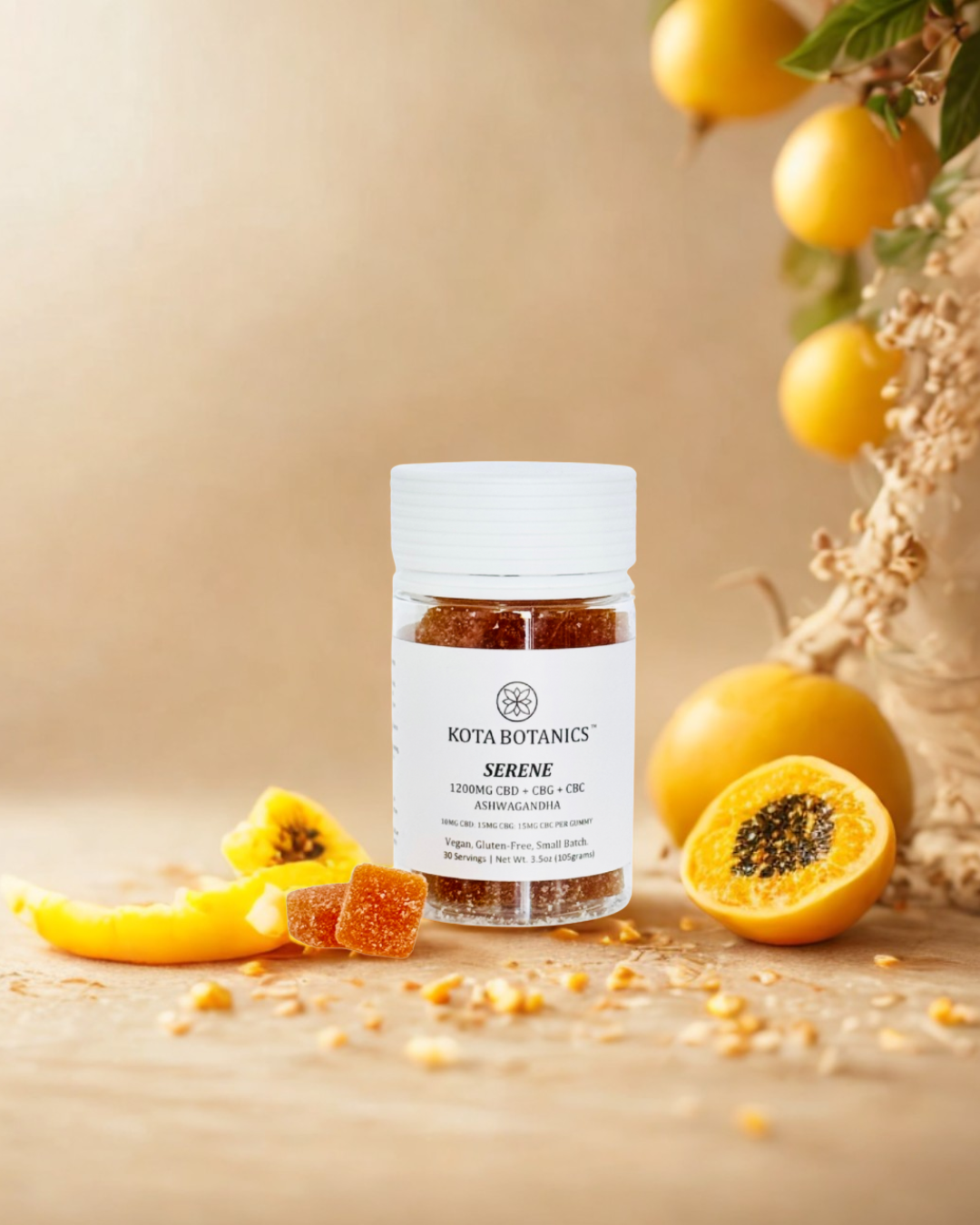 宁静的 CBD CBG 软糖 (750 毫克)