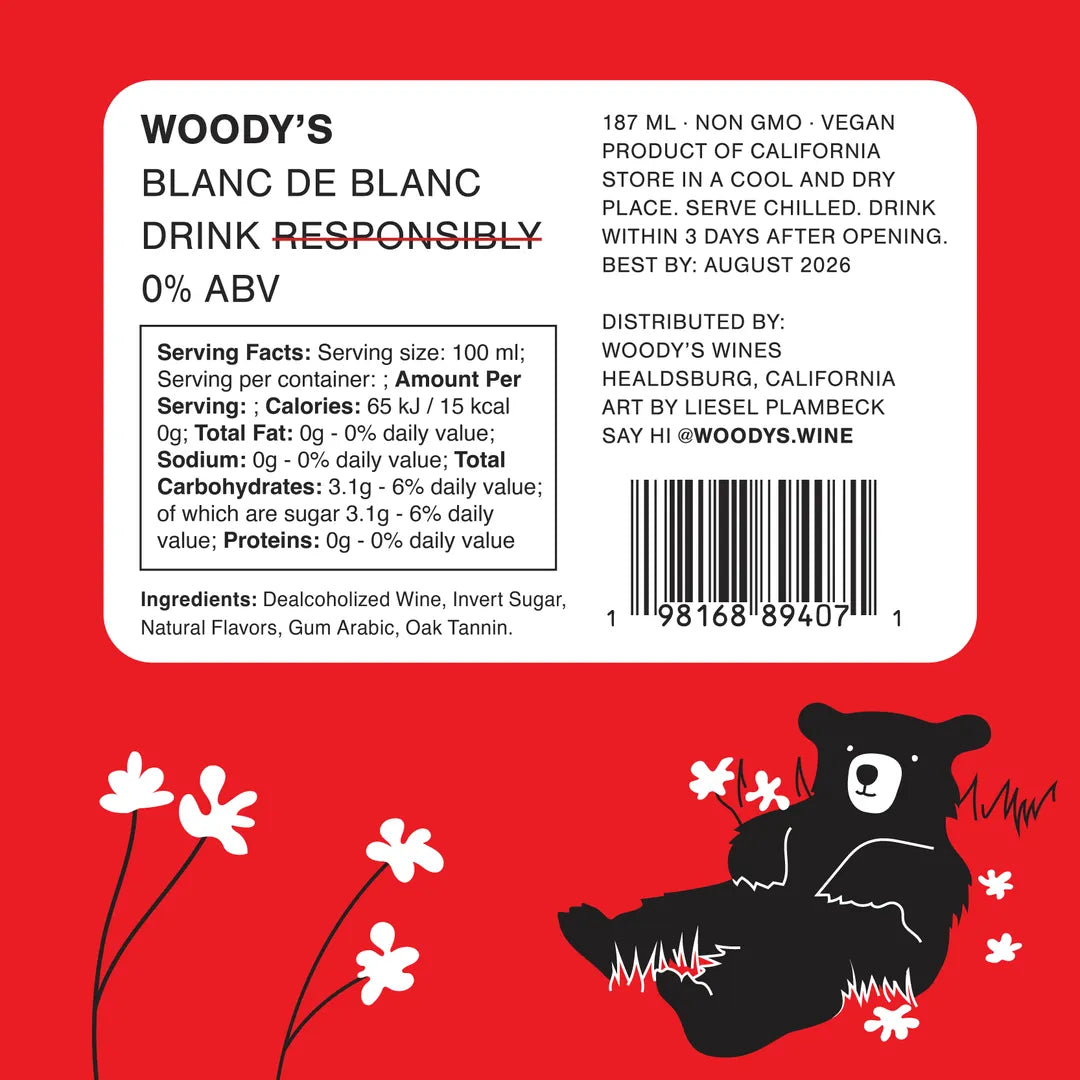 Woody's Non-Alcoholic Blanc De Blanc