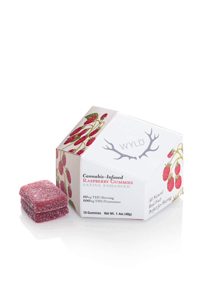 WYLD Raspberry Sativa THC Gummies | Active (100mg)