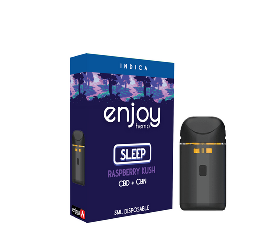 Enjoy Hemp CBD + CBN Disposable Vape Pen | Sleep (Raspberry Kush) image 0