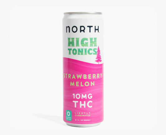 NORTH 10mg Delta 9 THC High Tonic | Strawberry Melon image 0