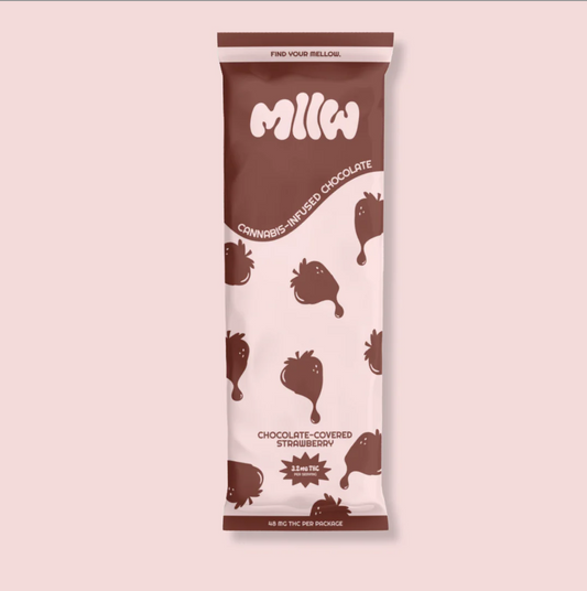 MLLW D9 THC Chocolate Bar | Strawberry (3.2mg) image 0