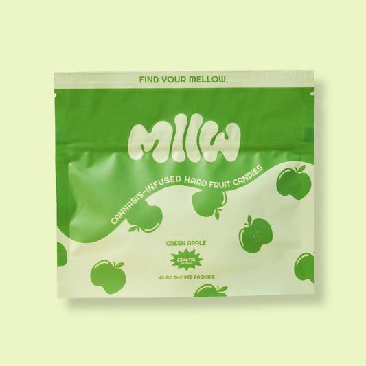 Mllw D9 THC Hard Candies | Green Apple (48mg) image 0