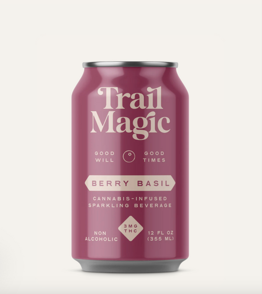 Trail Magic 5mg Delta 9 THC Tonic | Berry Basil (Single Can) image 0