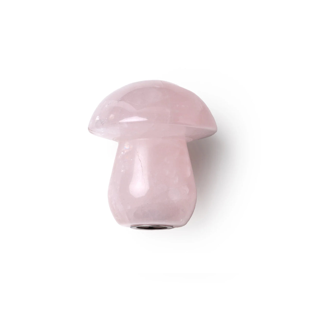 Astral Project Gemstone Shroom Pipe | Rose Quartz
