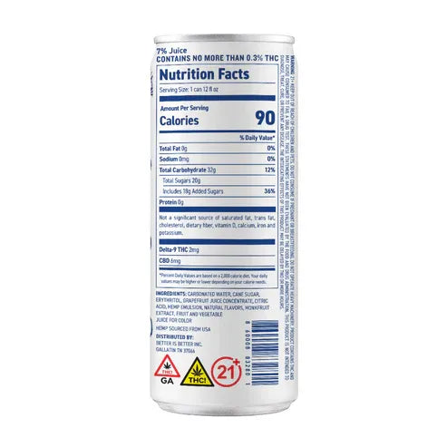 Better Than Booze 2MG THC + 6MG CBD Rosemary Grapefruit Paloma