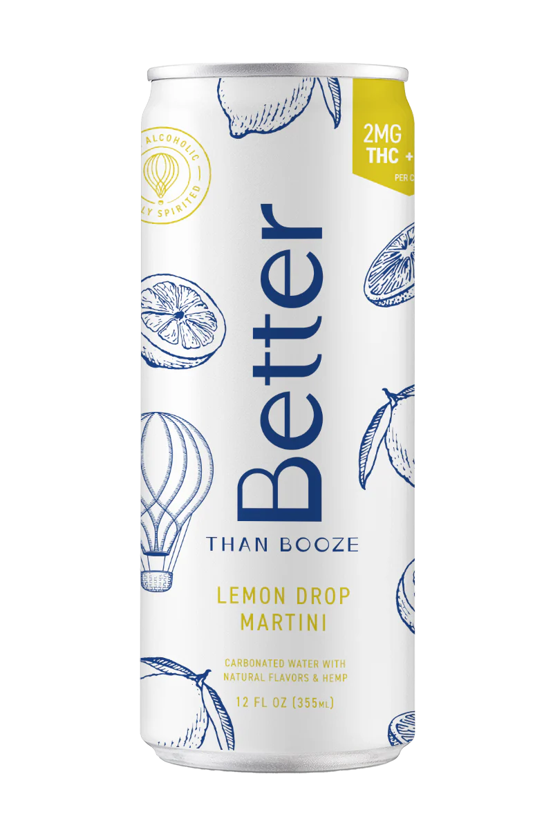 Better Than Booze 2MG THC + 6MG CBD Lemon Drop Martini
