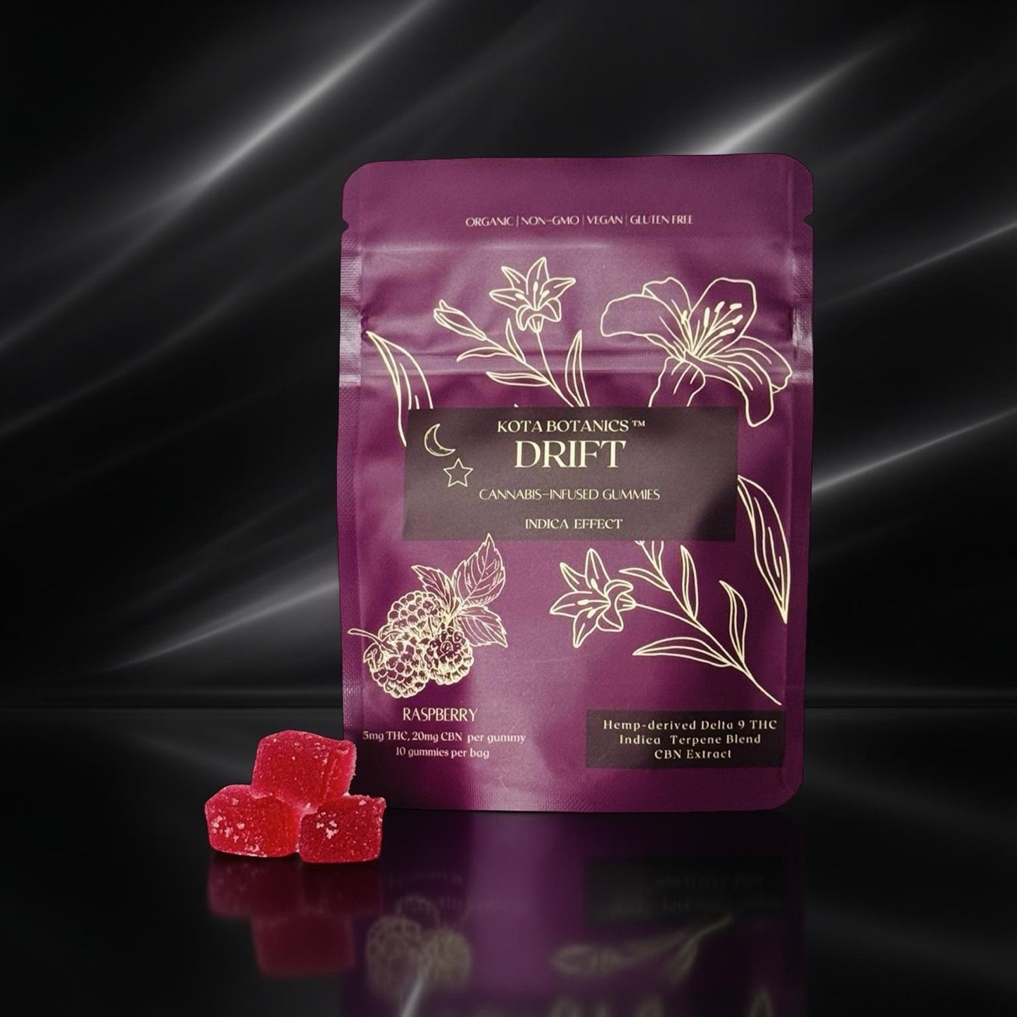 Kota Botanics™ Indica D9 THC 软糖 | 冰镇 (50 毫克)