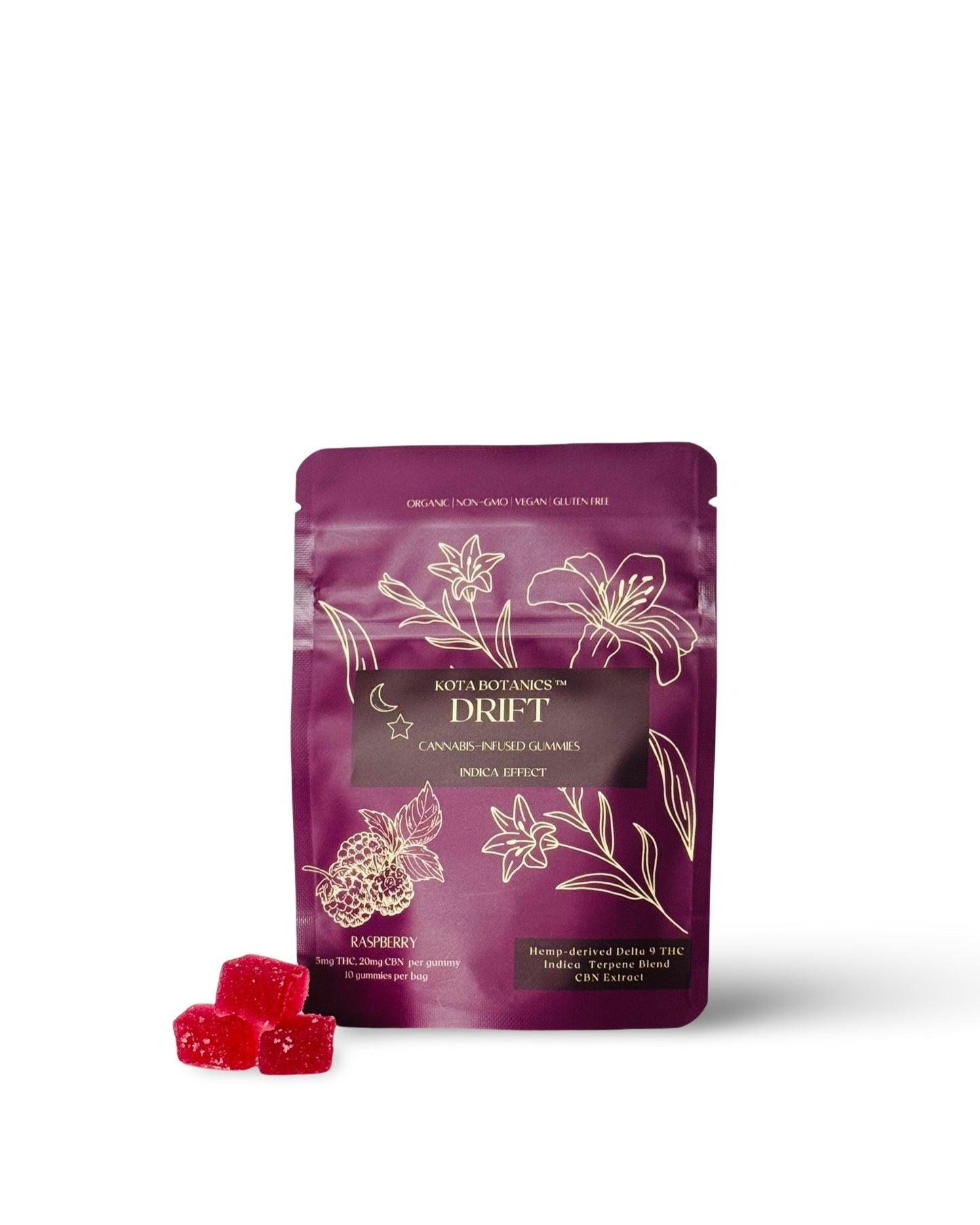 Kota Botanics™ Indica D9 THC 软糖 | 冰镇 (50 毫克)