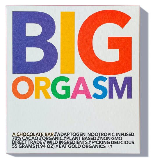 Eat Gold Organics Chocolate Bar | Big Orgasm